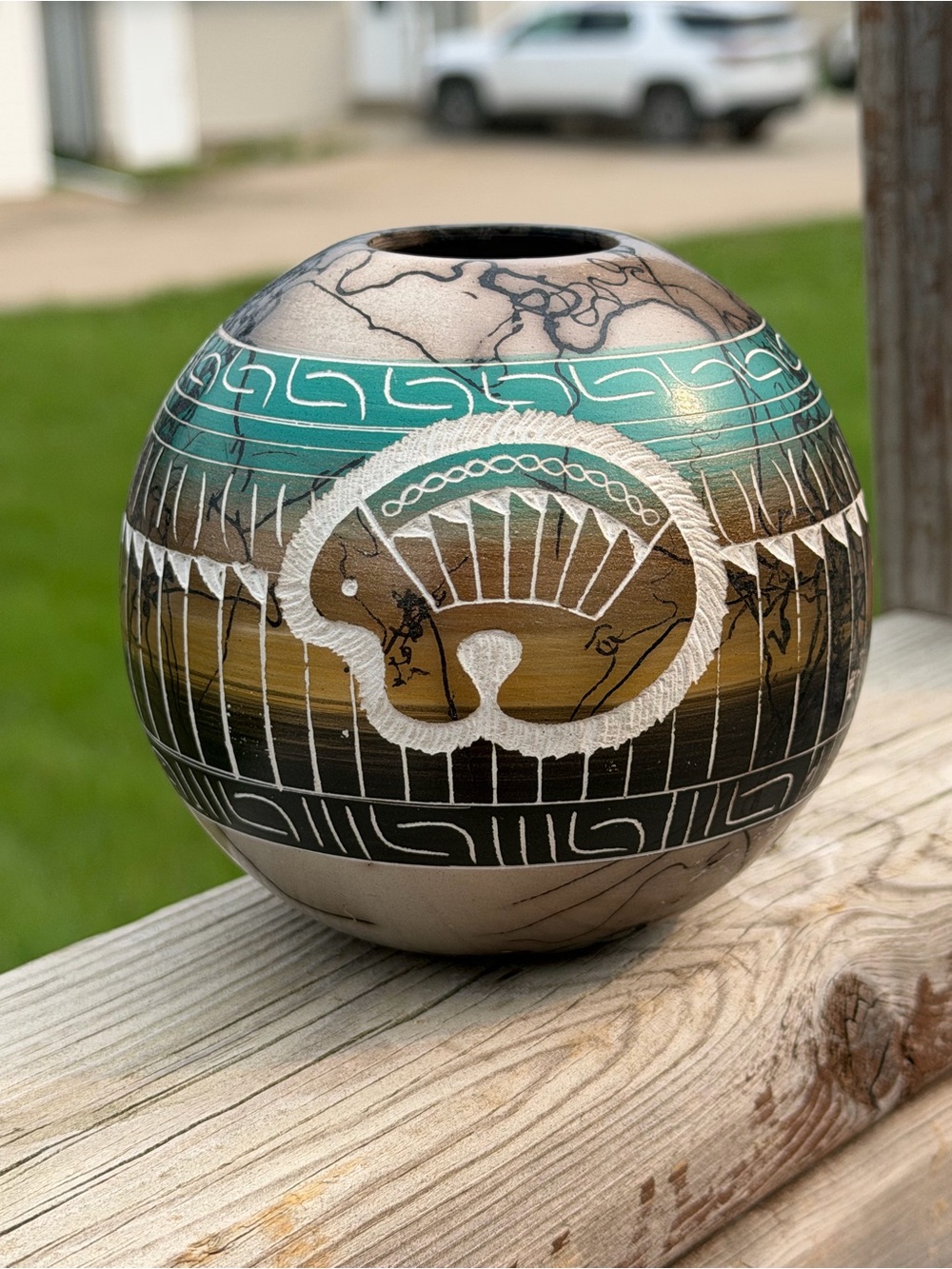 Unique Horse Hair Pottery